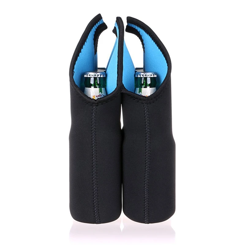 
6 Pack Bottle Carrier Tote Insulated Neoprene Bottle Cooler Bag Beer Bottle Holder 