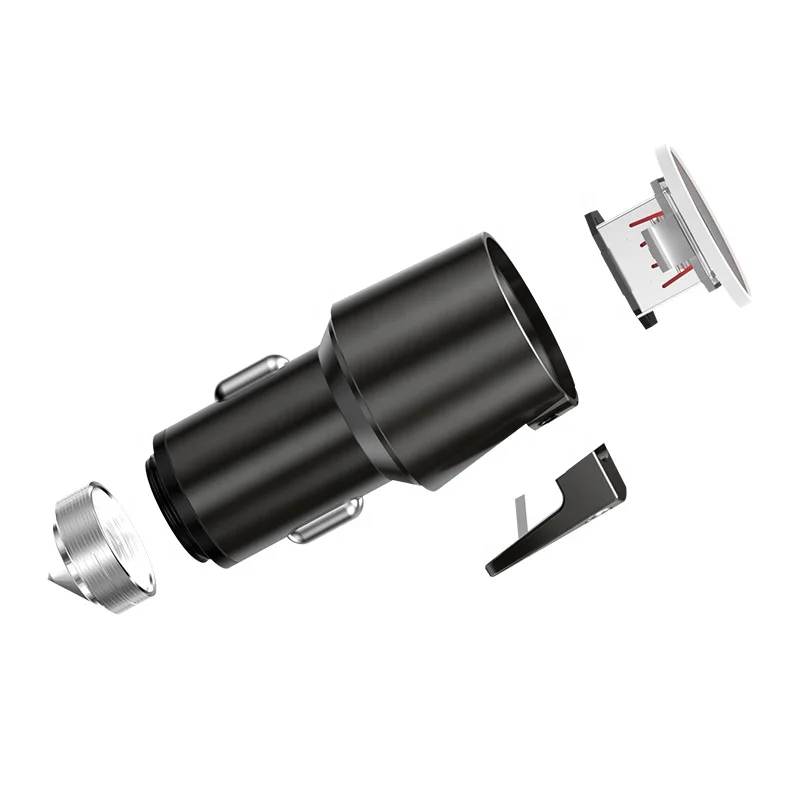 Mobile phone charging Dual USB QC3.0 Fast Car Charger with Seat Belt Cutter and Emergency Hammer Glass Breaker