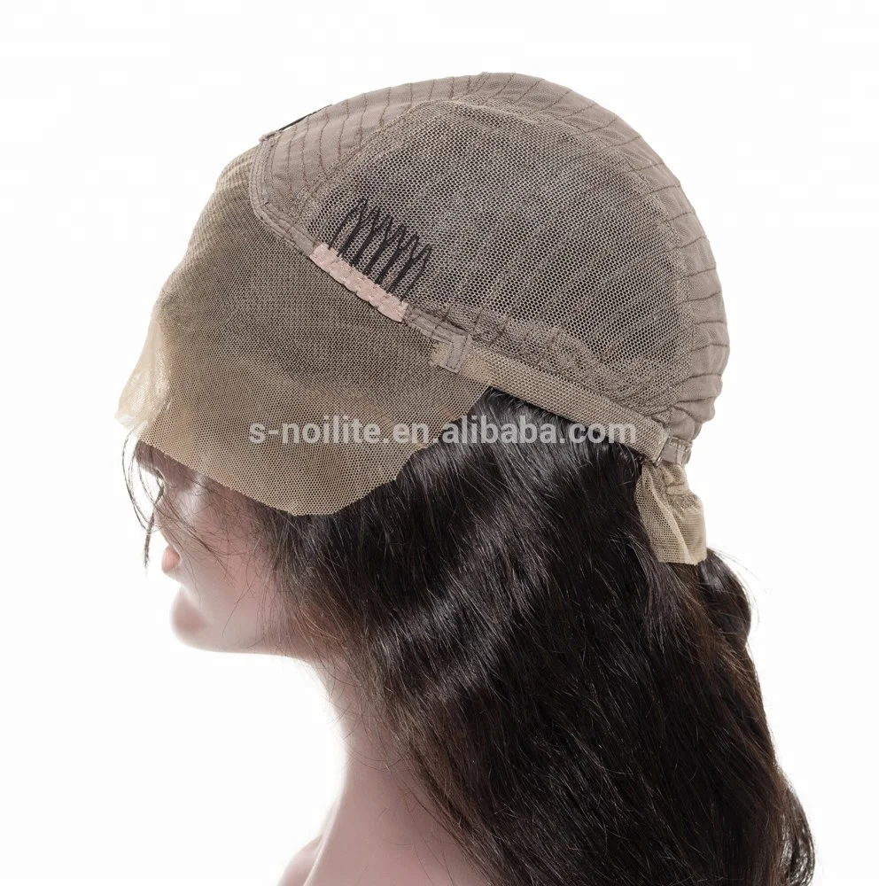 
whole indian remy hair glueless body wave lace front wig manufacturer 