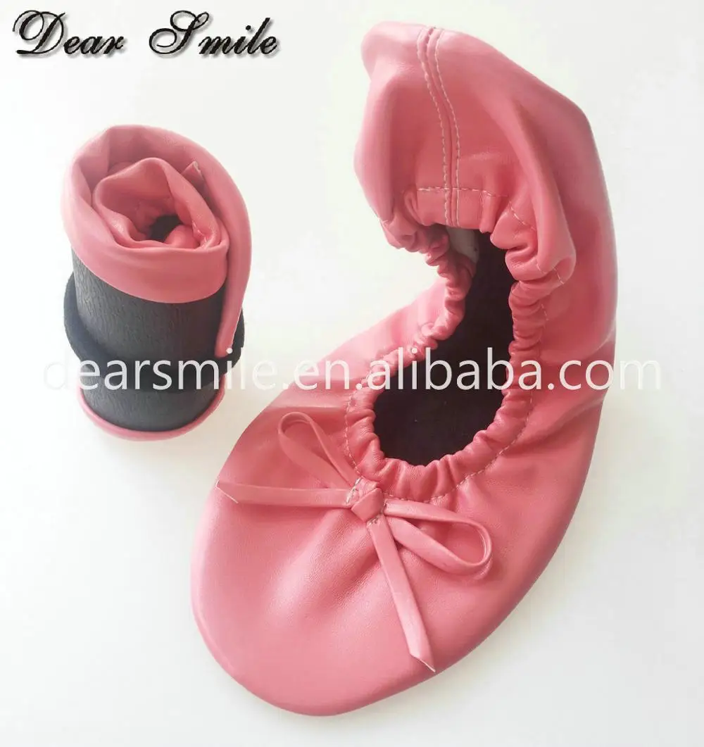 Sweet girls buy flat shoes fold up ballerina shoes for club, party, and shopping wholesale price
