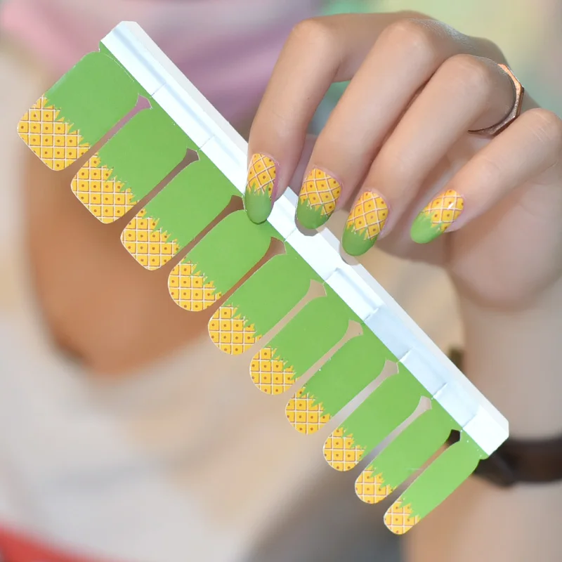 2021 Colorful nail polish strip 3D best art nail sticker