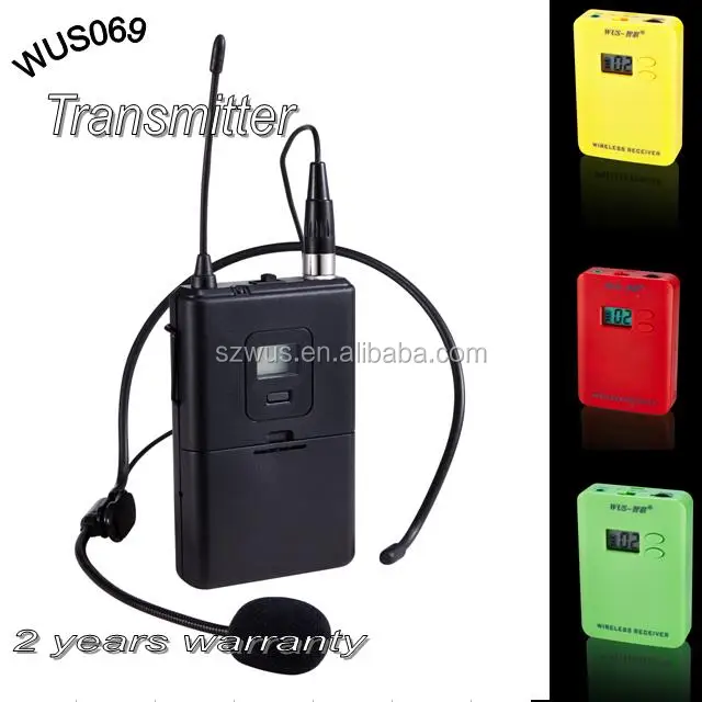 Cheap price volume control or setting 200-300m working distance tour guide speaker system/Single Earpiece Headphone