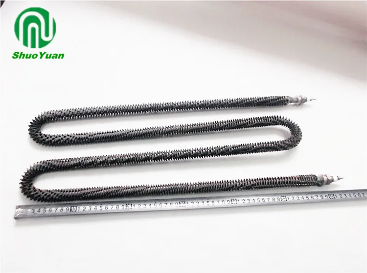 air flow finned resistance heating heater elements used in the load bank  straight tubular heater
