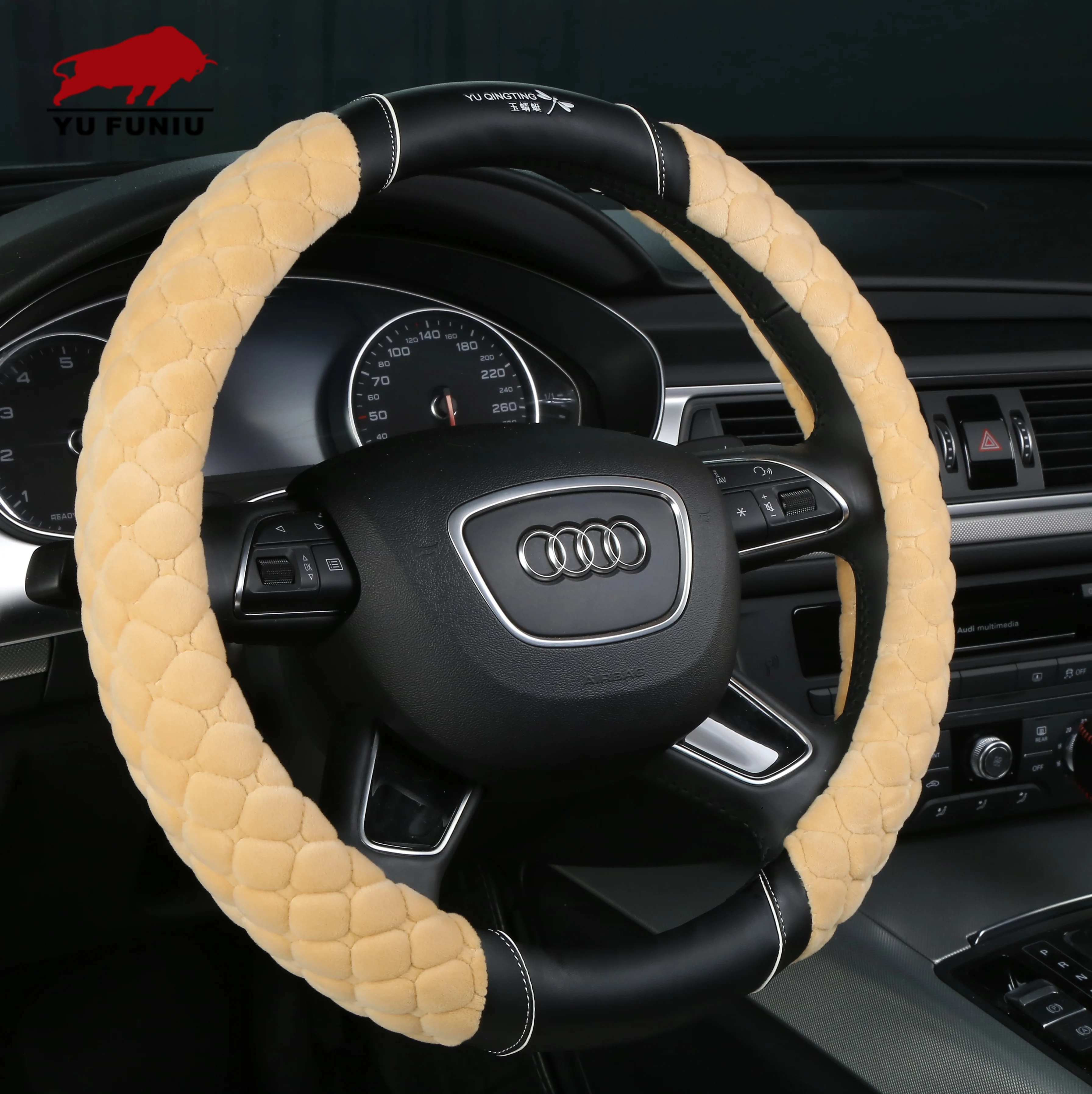Lixian wool Car Steering Wheel Cover for winter