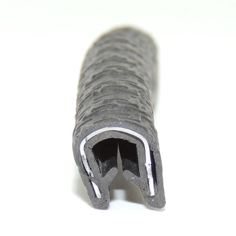 Flexible pvc u channel edge trim sealing strip for sheet metal glass car pinch weld