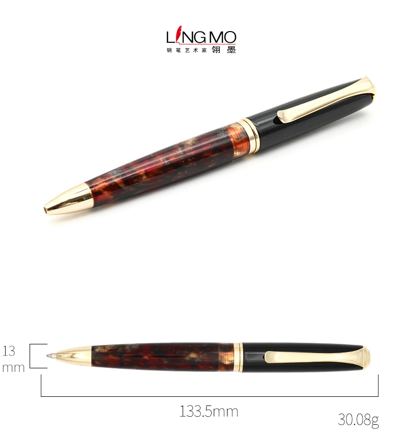 Lingmo Personalized High Quality Luxury Resin Gift Ball Pen/Ballpoint With Logo