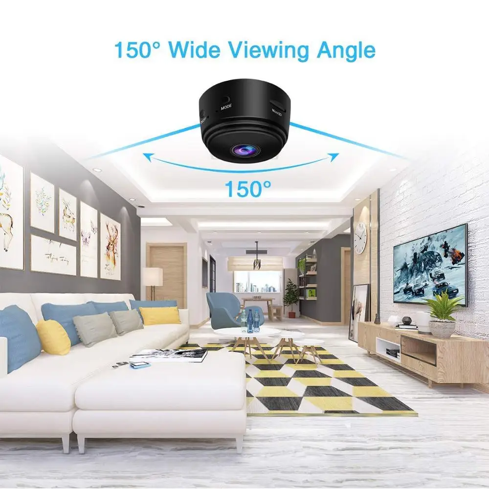 Home Security IP Camera Wireless Smart WiFi Camera WI-FI Audio Record Surveillance Baby Monitor HD Mini CCTV Camera iCSee