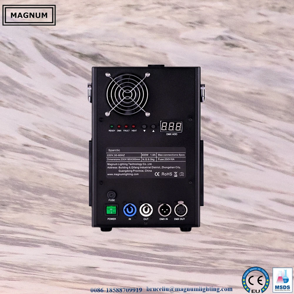 Touchable Pyrotechnics Indoor Cold Stage Fountain Pyro Cold Spark Machine