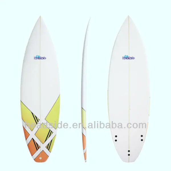 
2014 New products design fiberglass pu mini surfboard with FCS fins 