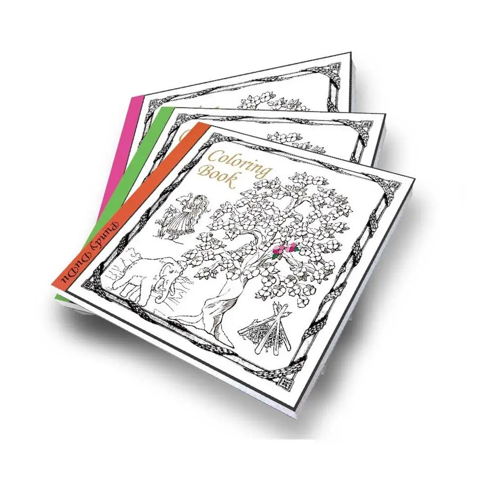 
cheap price hardcover book printable adult coloring books for adults 