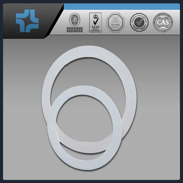 wholesale custom white ptfe sheet gasket 5mm ptfe piston ring flange gasket mechanical seal ptfe plastic ring