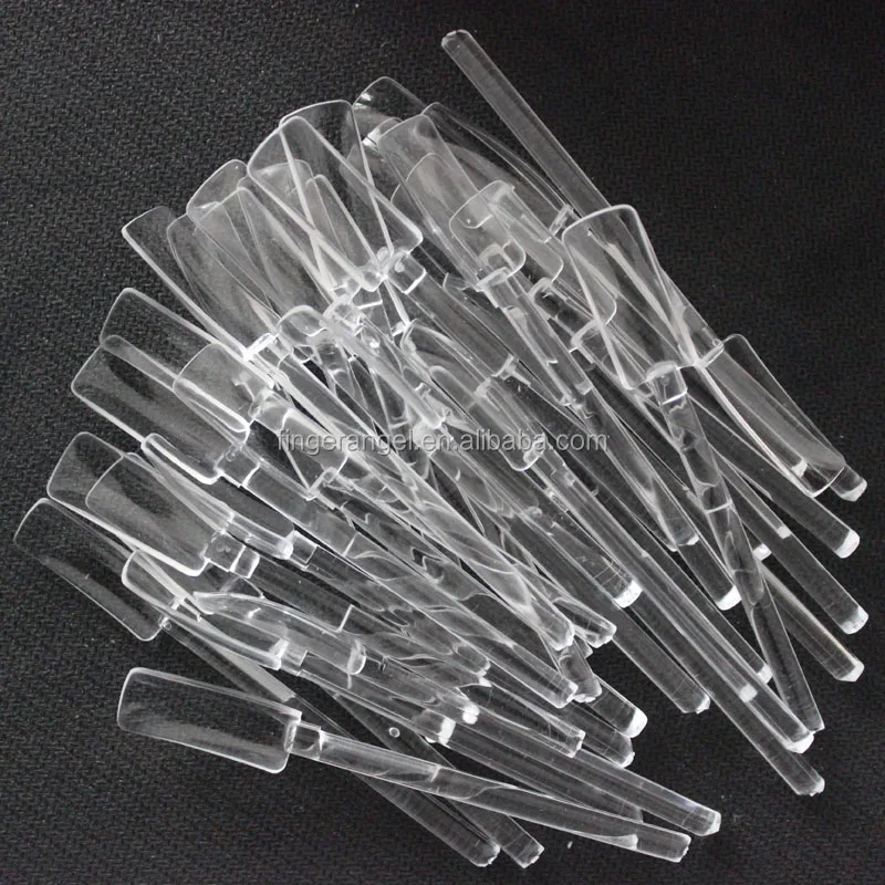 Transparent Acrylic Salon Nail Art Display Stands Wholesale Nail Tips Display
