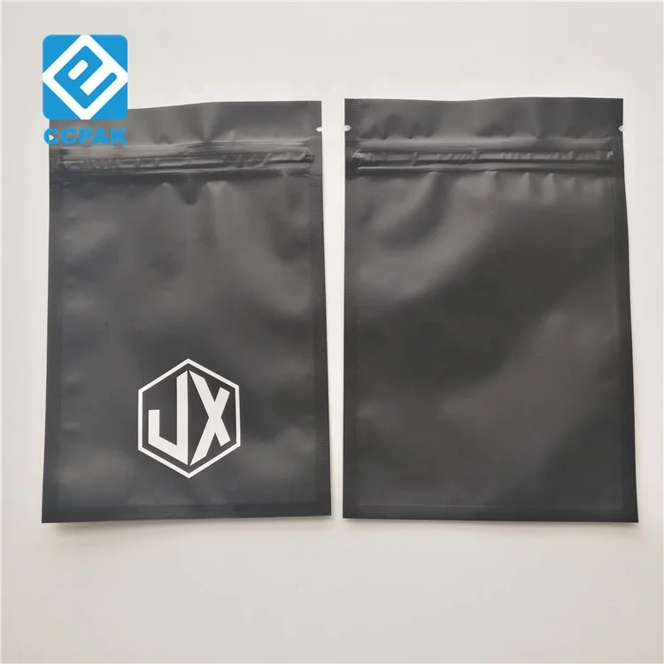 Mylar foil 3 side sealed flat sachet for sunflower / alfalfa / grass seed packaging, mini ziplock bags