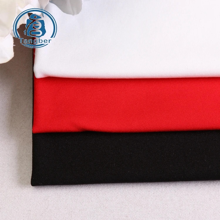 Base layer knit 150D DTY brush 94 polyester 6 spandex white fleece fabric for sublimation