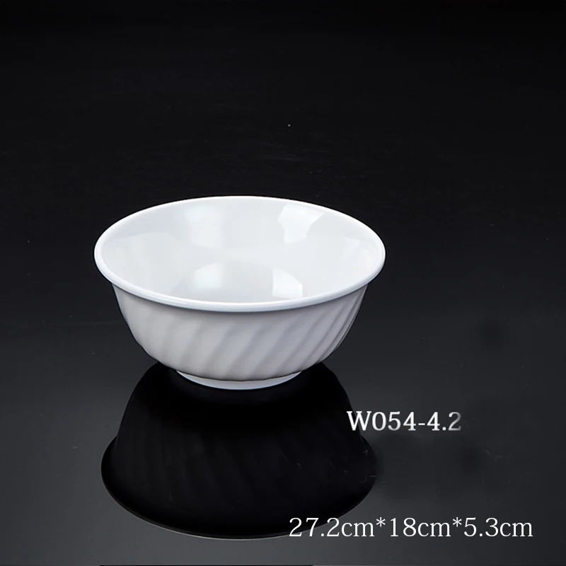 Оптовая продажа небьющаяся посуда белая пластиковая чаша из 100%