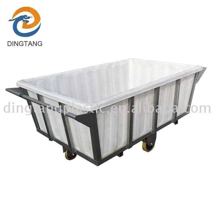 
1500L Rectangular Polypropylene Tank With trolly 