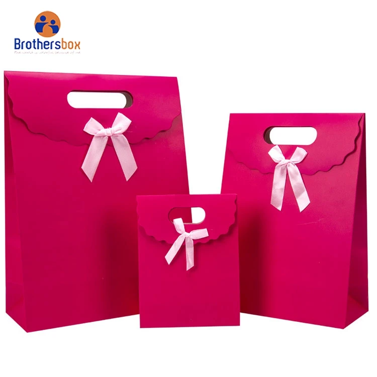 china supplier Accept Customised Logo Gift Carry Paper Shopping Bags kraft paper bag with handle