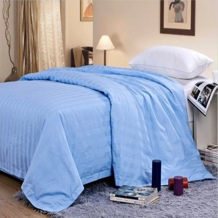 100 cotton dyed 3cm jacquard satin stripe fabric for home textile Organic Cotton Fabric