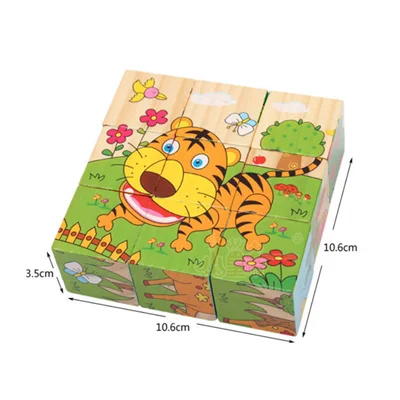 Bestgoal cube puzzle creative wooden Blocks puzzle