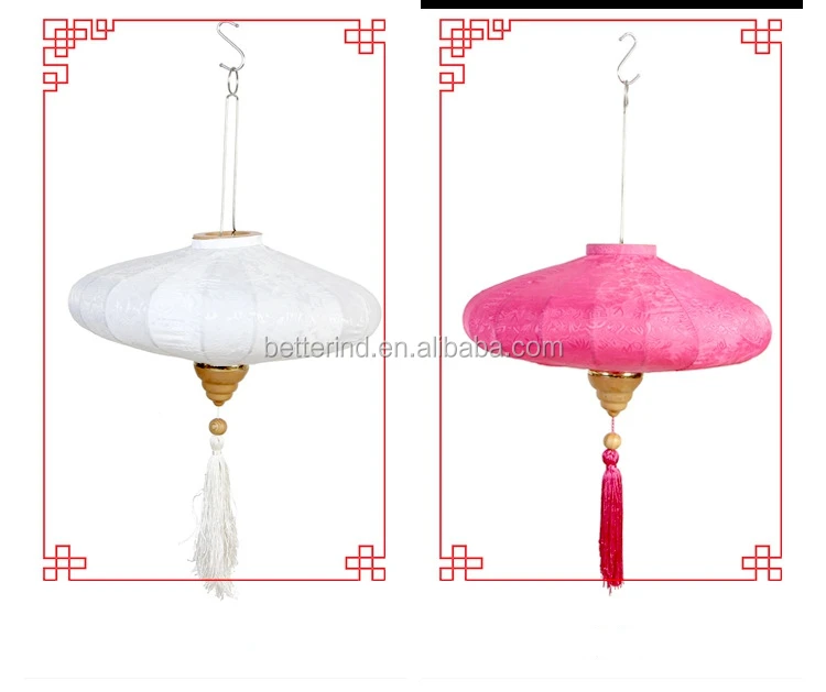 Classic Chinese Style Round-Shape Silk Lanterns