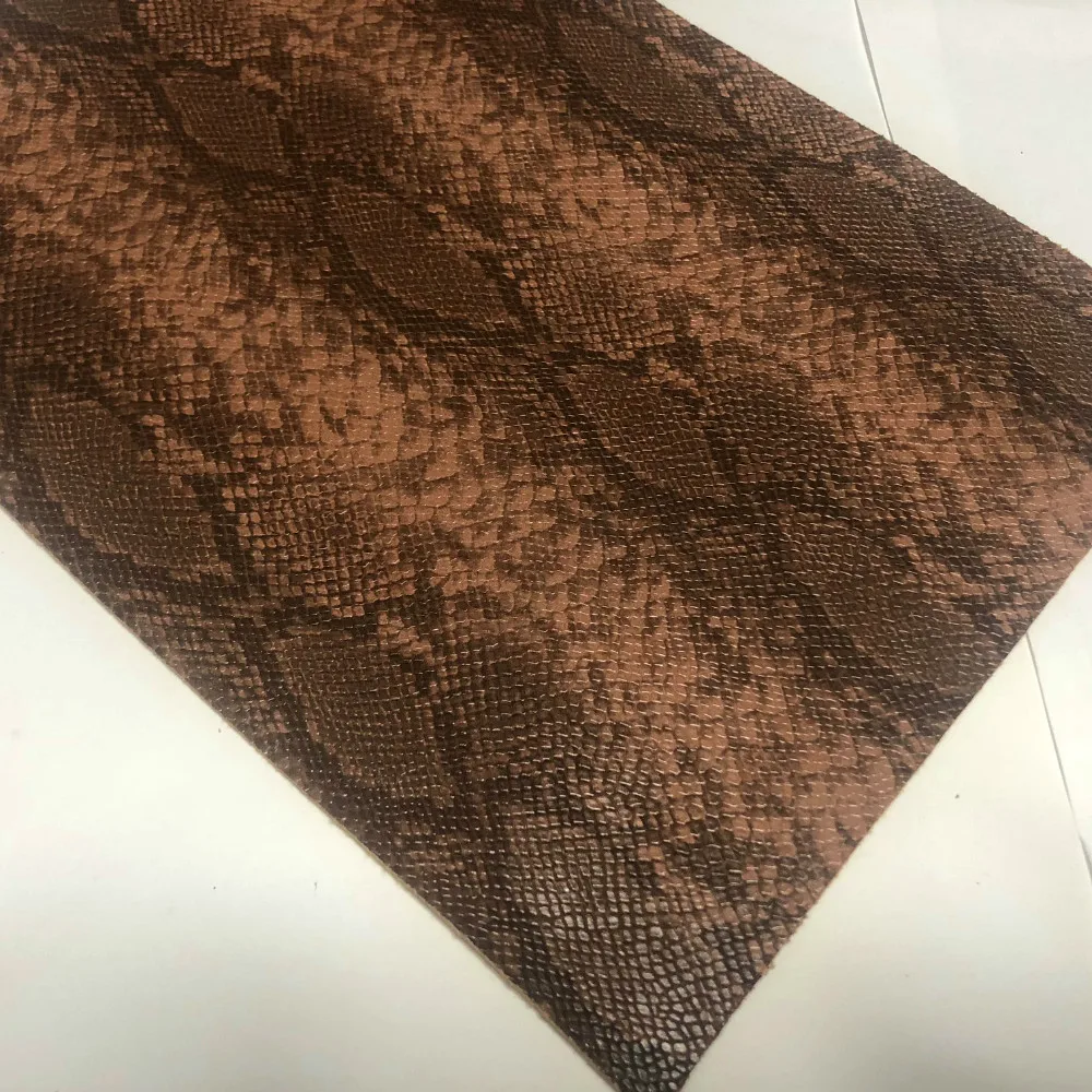 2019 double colors faux animal snake skin leather for making handbags and earrings