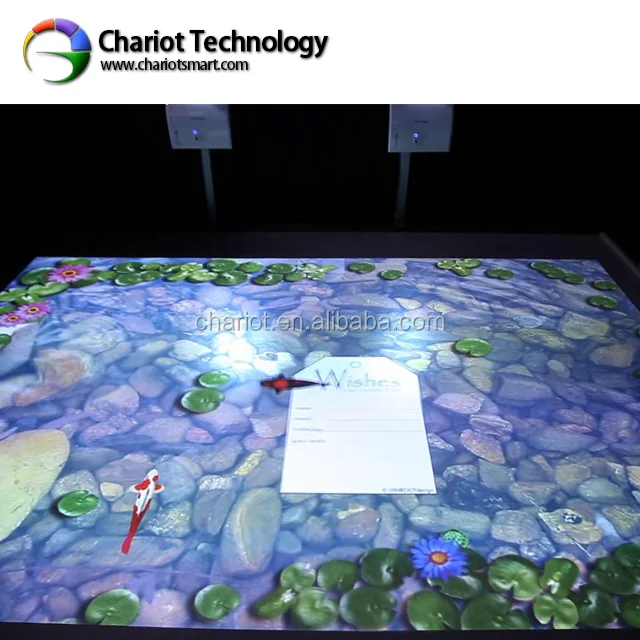 ChariotTech projector 3D interactive floor for Advertising /Wedding /Exhibition Solution All in One System