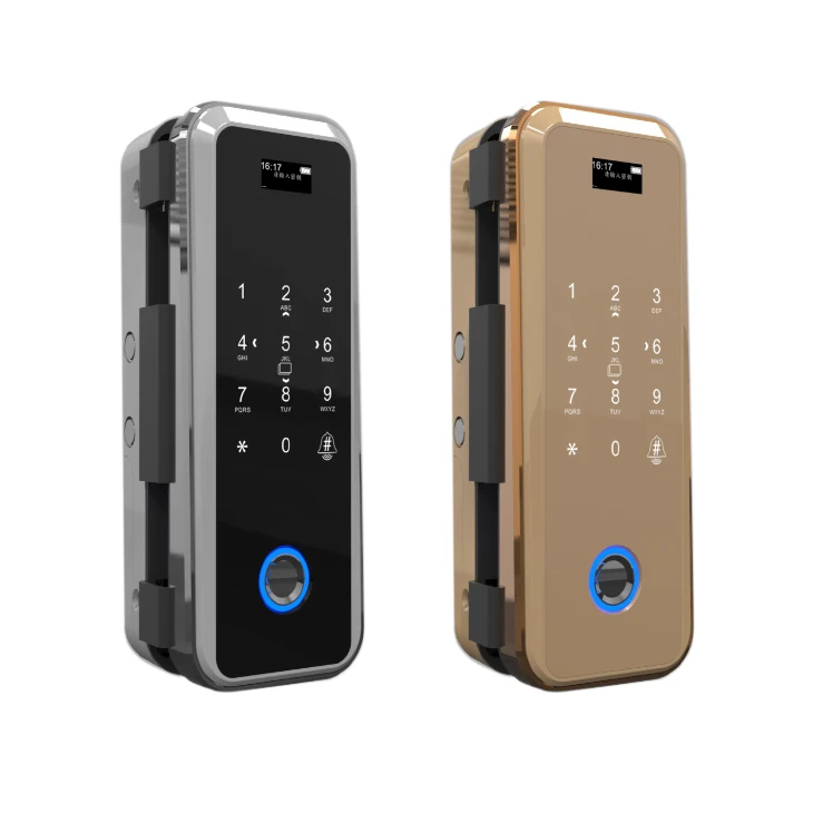 fingerprint door lock for glass door,smart glass door lock,remote sliding door lock for security system