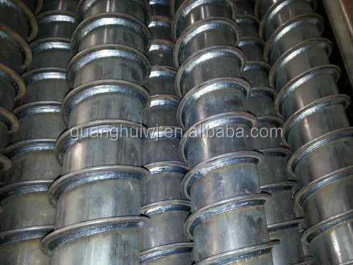 Galvanized ground screw pole post anchor for solar project