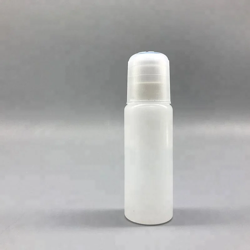 Medical 50ml plastic sponge tip non-woven foam hair cosmetic applicator bottle