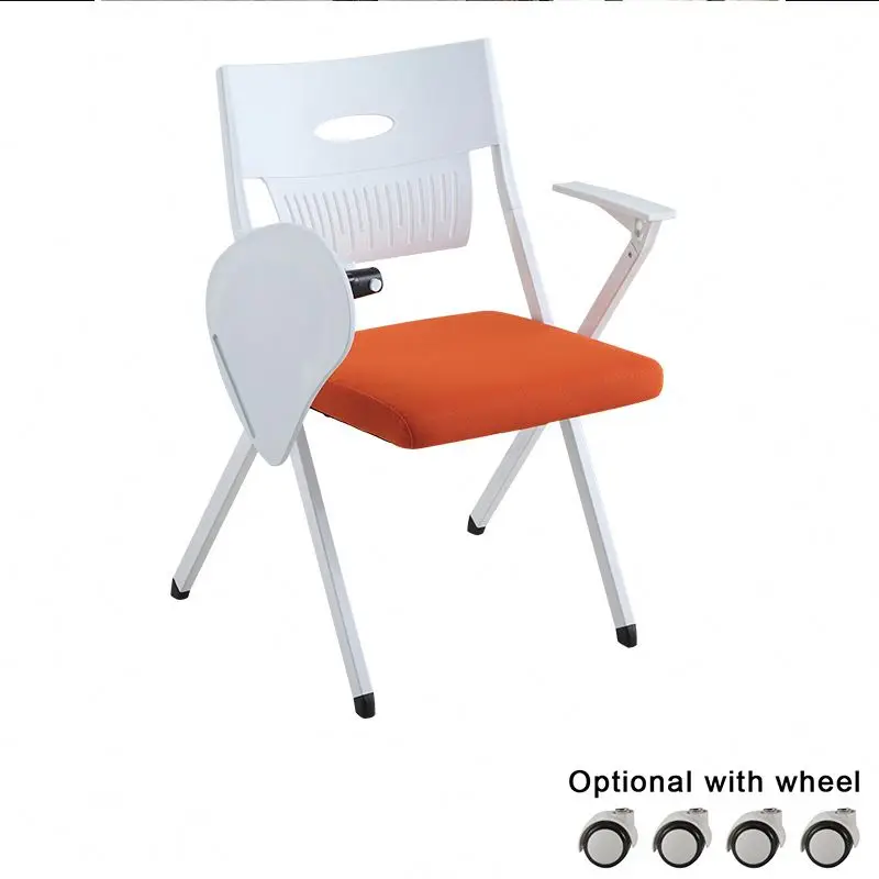 
Furniture foldable office mesh chair stackable training china folding chairs with wheels 