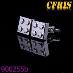 Color Choose Custom Kinds Of Colors Logo Building Blocks Cufflink for men