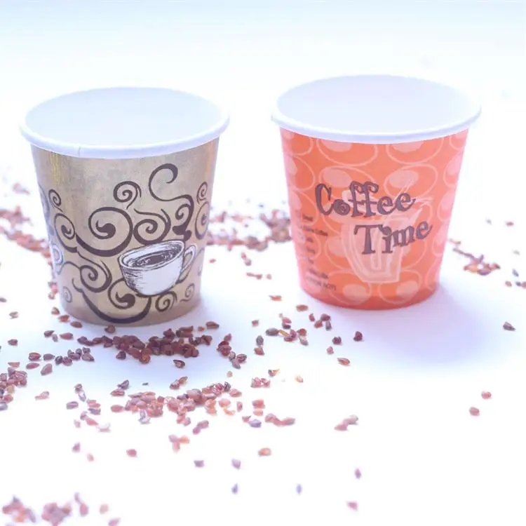 
4OZ paper cup 100ml disposable bamboo pulp cup for hot beverages 