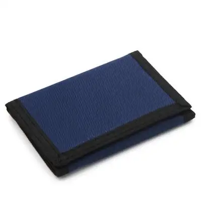 Canvas magic sticker wallet outdoor sports kids custom wallet