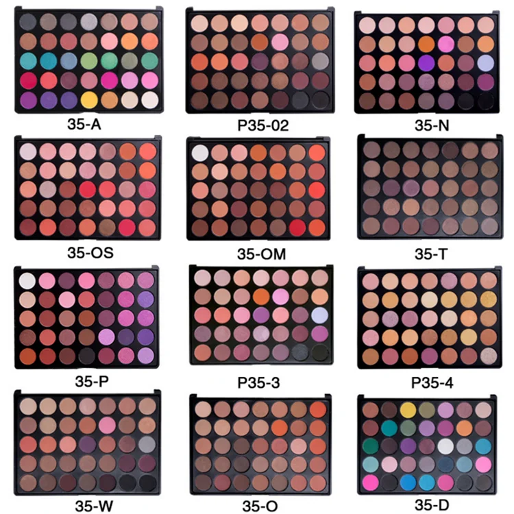 
Wholesale Newly makeup cosmetics matte 35 color naked eyeshadow palette private label 