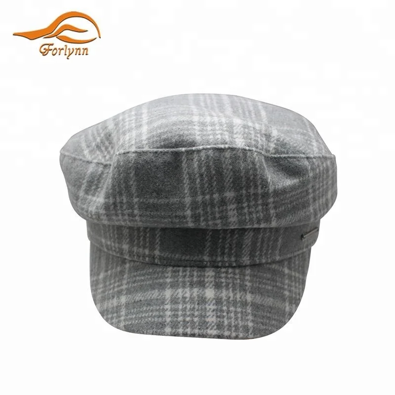 Factory Price Vintage Custom Grey Women Headwear Hat Wholesale Hat