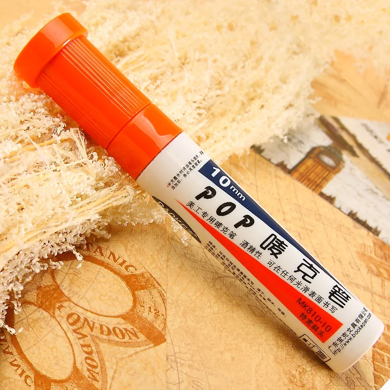 Красочный поп блеск постоянным маркером для ткани/мини 10 мм несмываемые чернила маркером