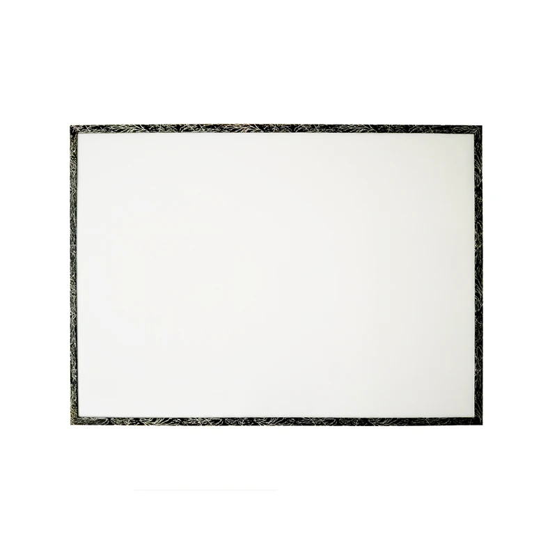 Magnetic Dry Erase Message Writing Wiping Memo Notice Whiteboard With Decorative Wooden frame