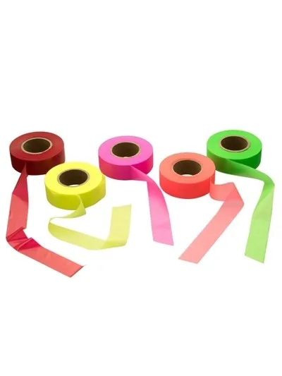 printed PVC stripped dotted flagging tape trail marking tape