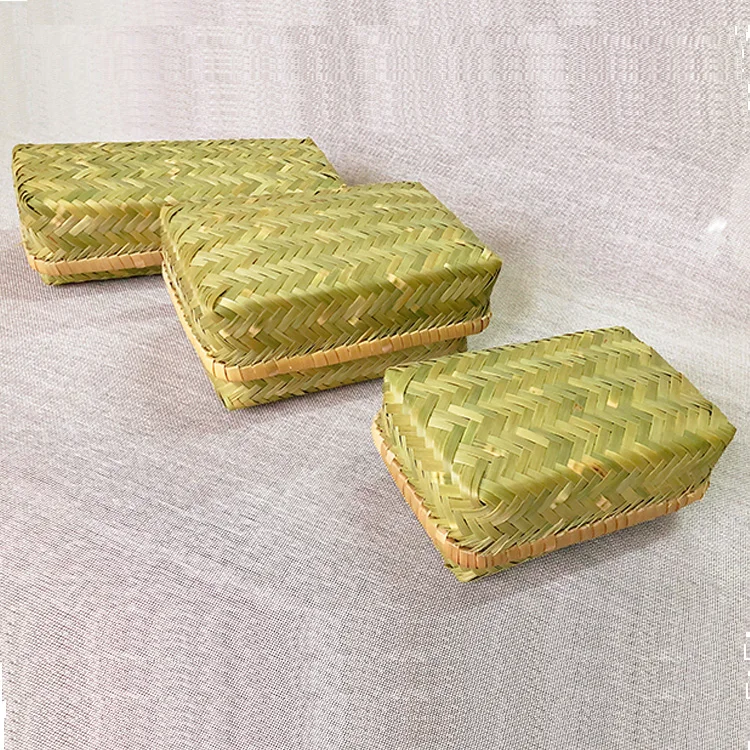 Cheap Bamboo Basket Bamboo Fruit Basket Sushi Food Rectangle Basket