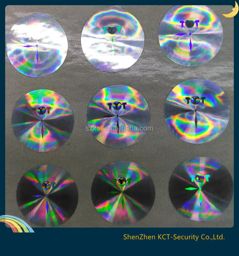 True color 3D Tamper Evident Hologram sticker
