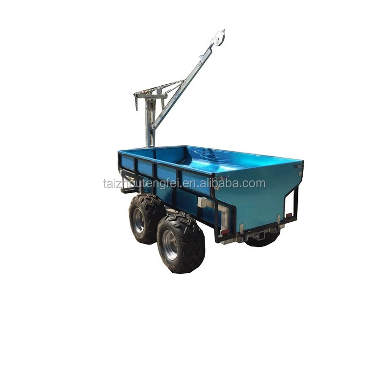 Factory supplier utility farmer atv big plastic dump cargo trailer