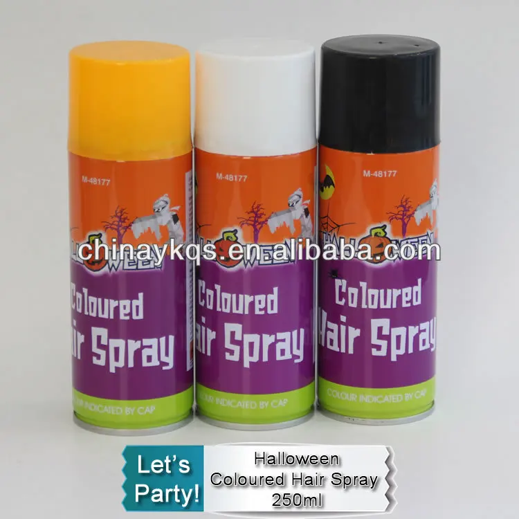 Цветной спрей для волос на Хэллоуин