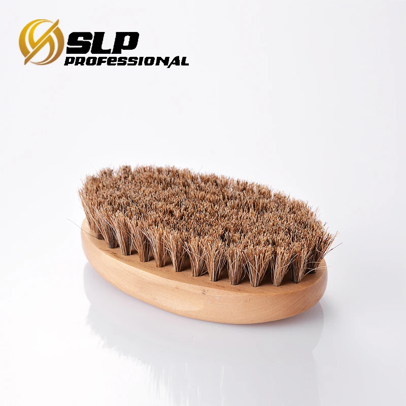 
horsehair shoe shine brush soft natural horsehair bristles shoe caring wooden shoe brush 