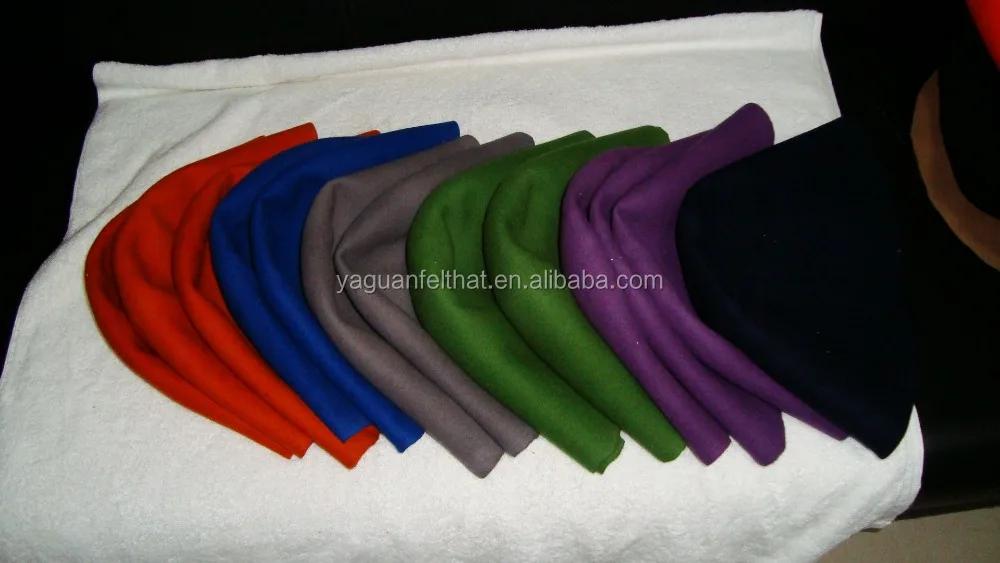 
100% pure wool felt hat bodies cone hoods, flare 