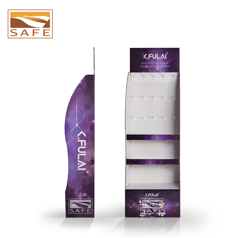 Custom printing  hooks display, hair extensions display