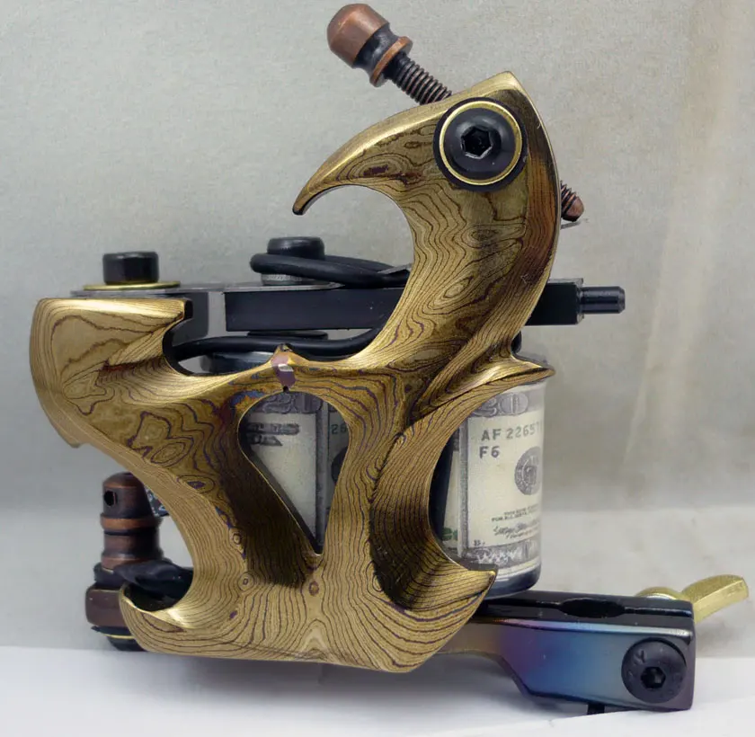 Медная тату-машинка Yaba в четырех стилях