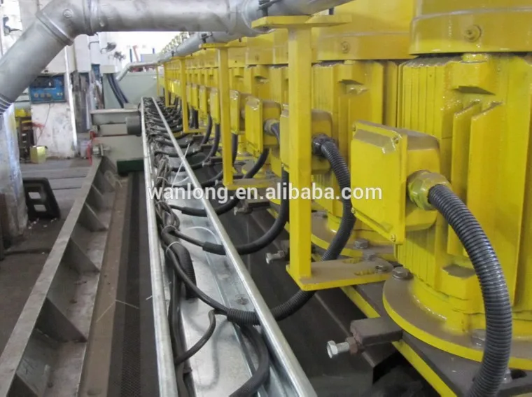 Wanlong 6,8,10,12,16,20 polishing heads automatic line polisher for granite slab, manufacturer price