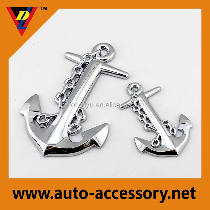 Custom 3d chrome body stickers, plastic sign made in china