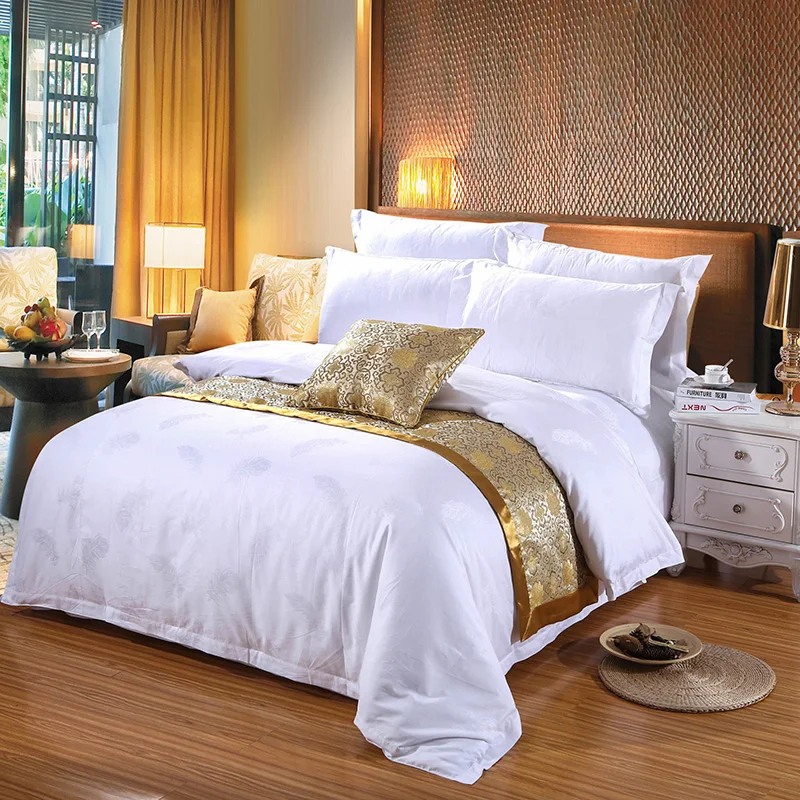 
100% cotton 300 thread count twin size white flat bed sheets for hotel and massage 