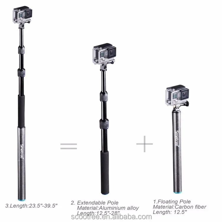 Smatree Monopod Foldable Selfie Stick for Gopros /Holder Extendable Handheld Selfie Stick for Gopros